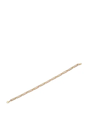 9 Carat Gold Link Chain Bracelet, Gold