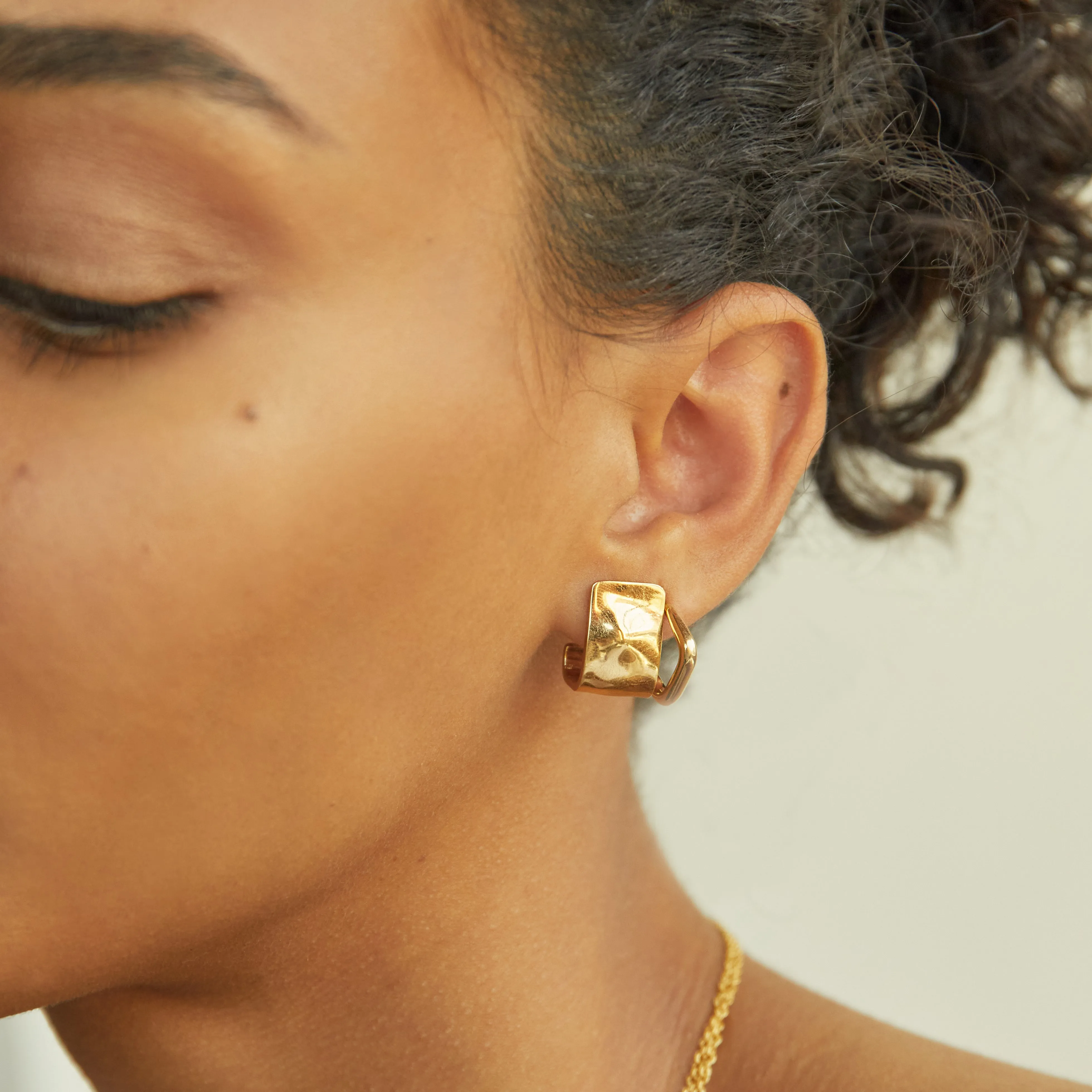 Bahari Square Hoop Earrings