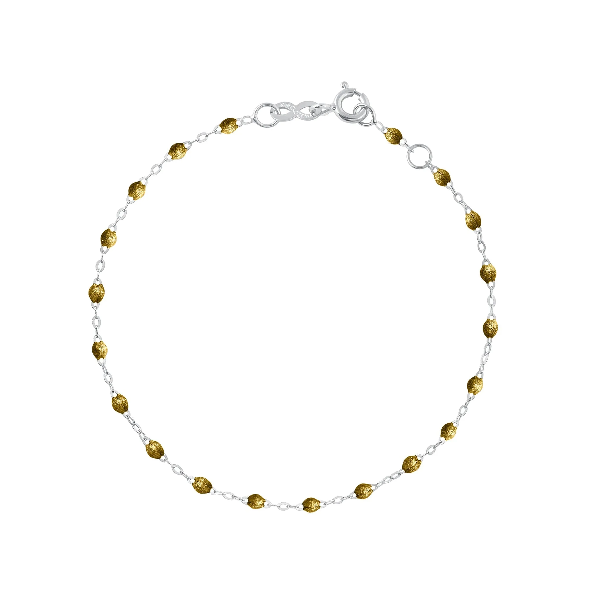 Classic Gigi Gold bracelet, White Gold, 7.5"