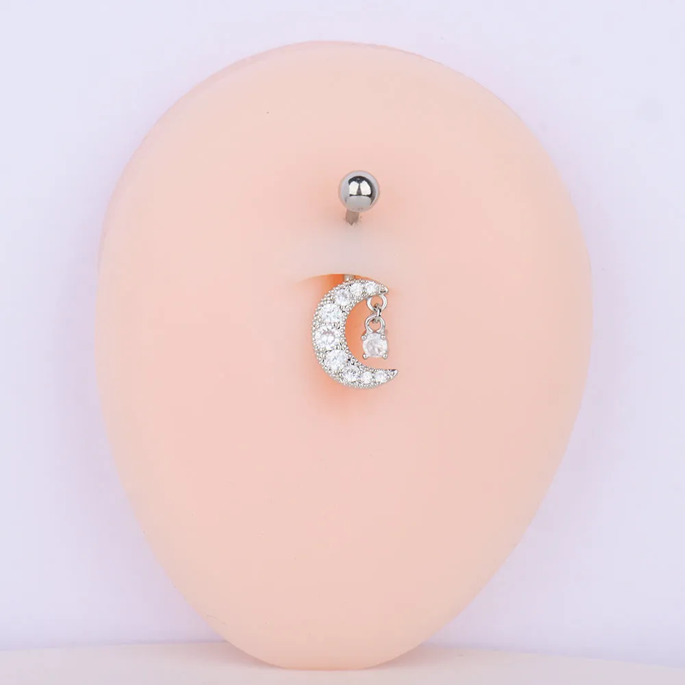 Crescent Moon Belly Ring