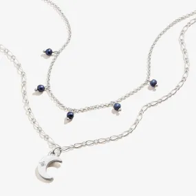 Crescent Moon Layered Necklace