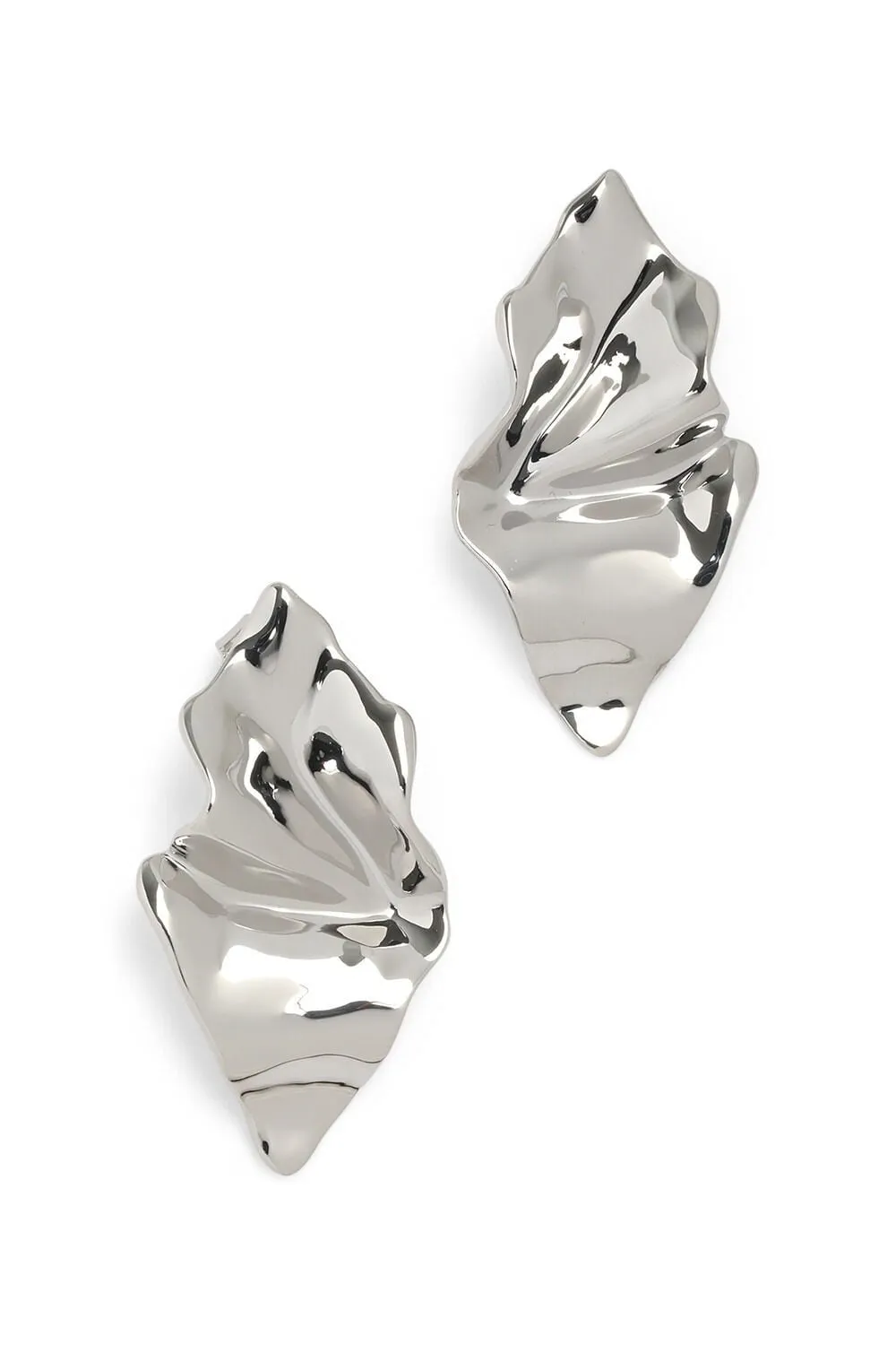 Crumpled Small Post Earrings