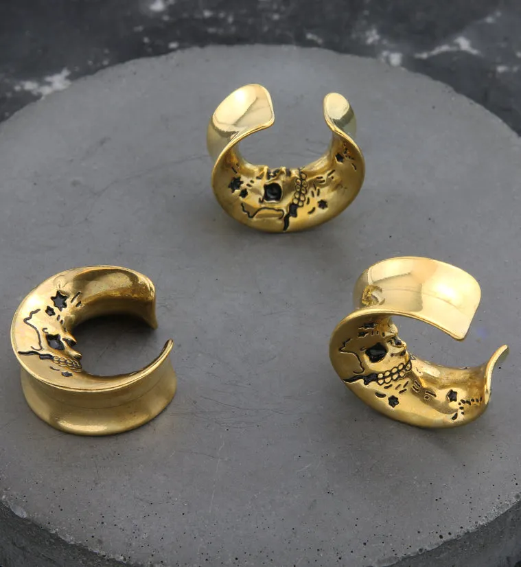 Gold PVD Skeleton Crescent Stainless Steel Saddles