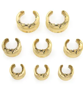 Gold PVD Skeleton Crescent Stainless Steel Saddles