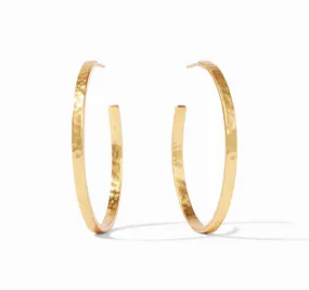 Julie Vos Crescent Hoop Gold