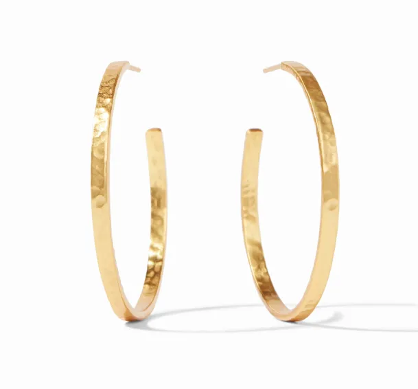 Julie Vos Crescent Hoop Gold