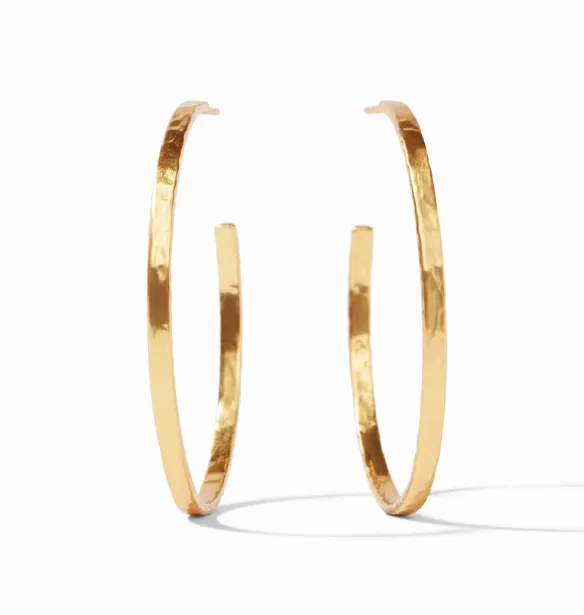 Julie Vos Crescent Hoop Gold