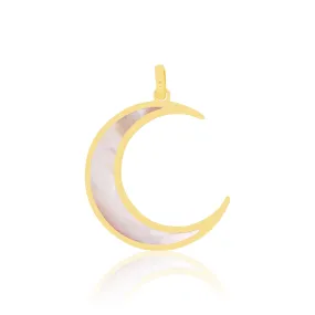 Mother of Pearl Crescent Moon Charm