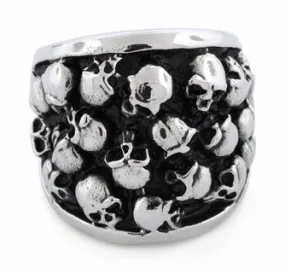 Multiple Small Skull Ring