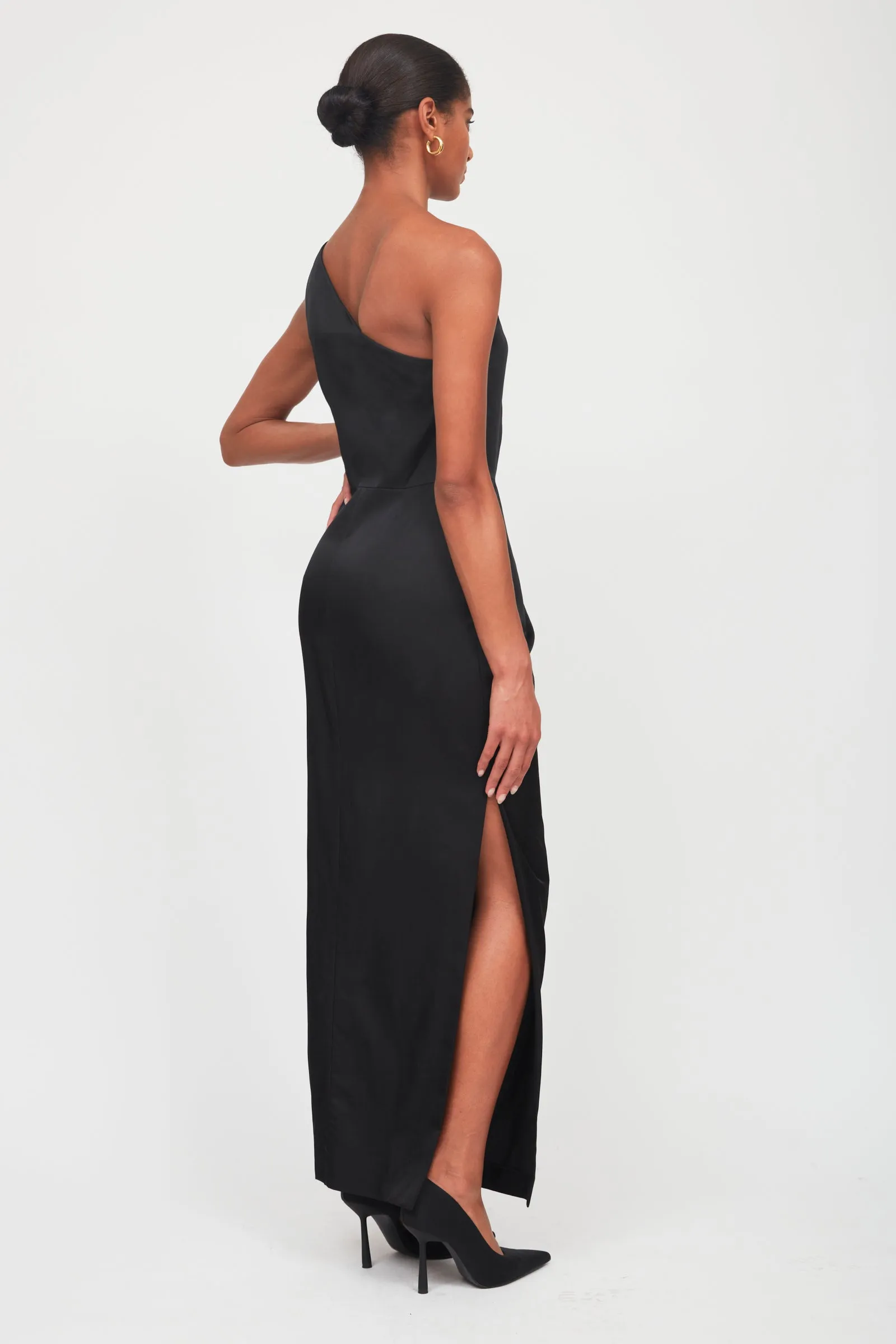 One-Shoulder Draped Dress