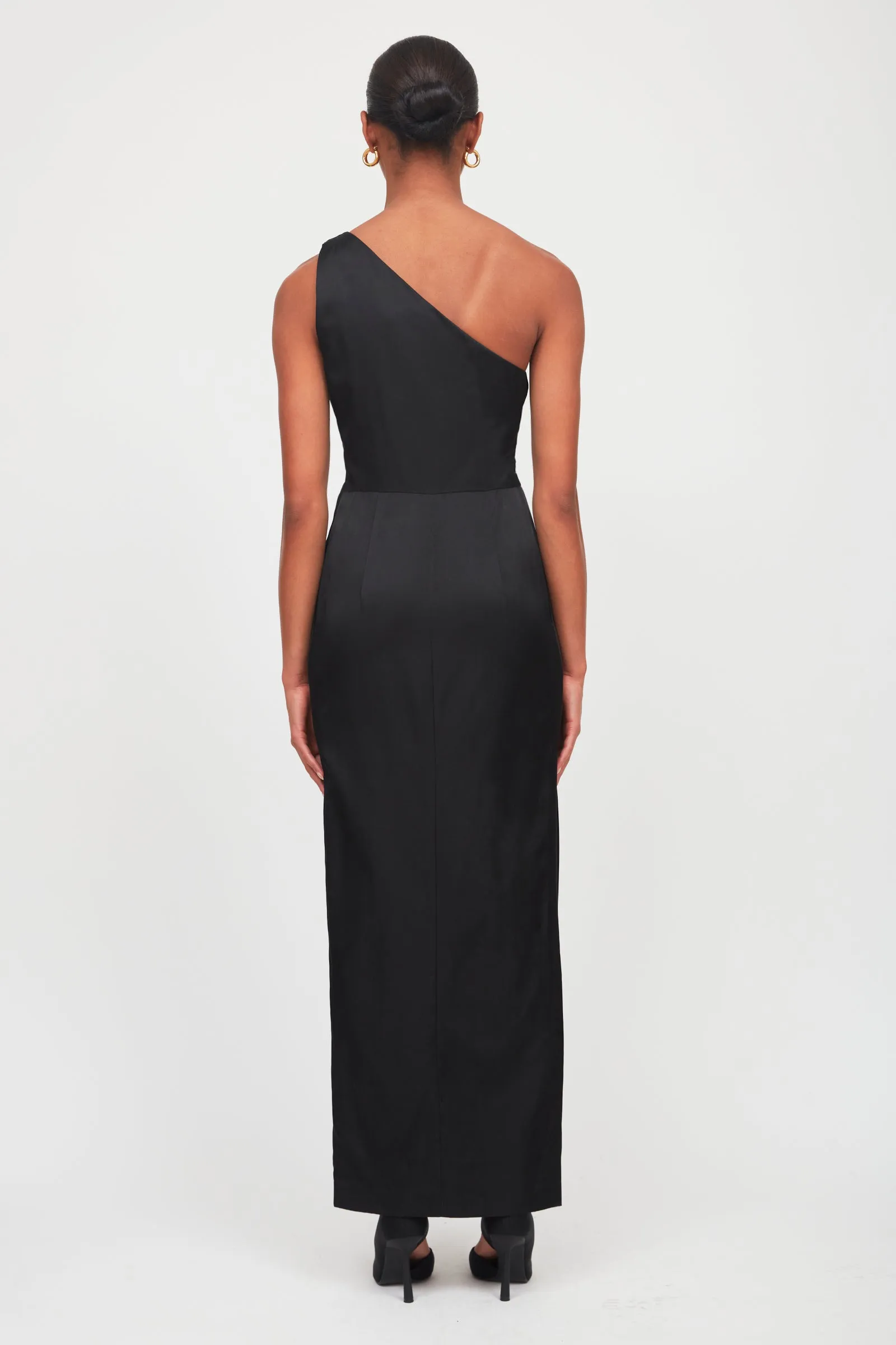 One-Shoulder Draped Dress