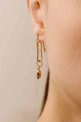 Paperclip Earring | Gold