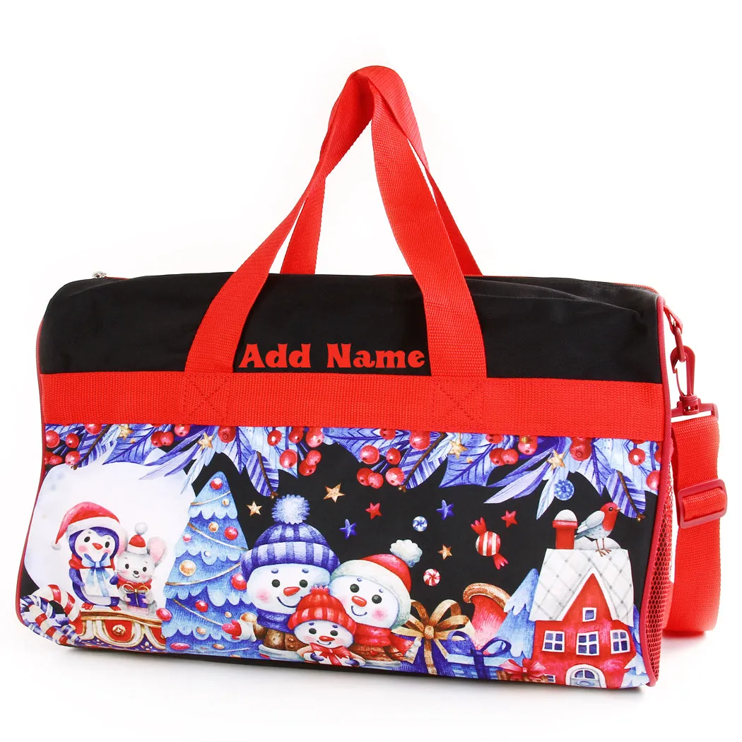 Personalized Kid's Travel Duffel Bag - Christmas Holiday