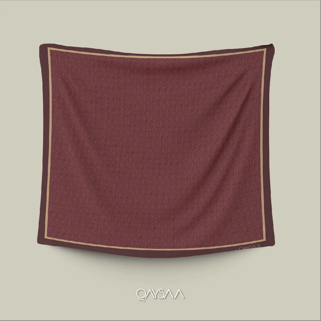 Qurnia Square Hijab (Maroon)