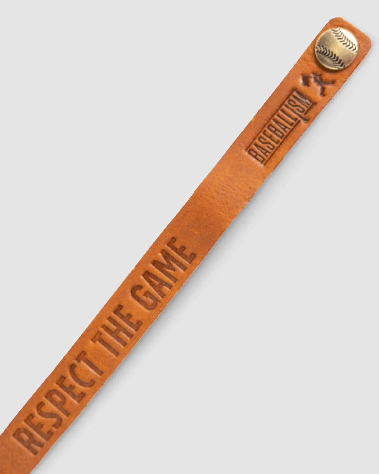 Respect the Game Single Loop Bracelet - Light Brown