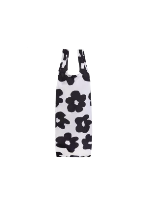 Reusable Bottle Bag (Daisies Monochrome)