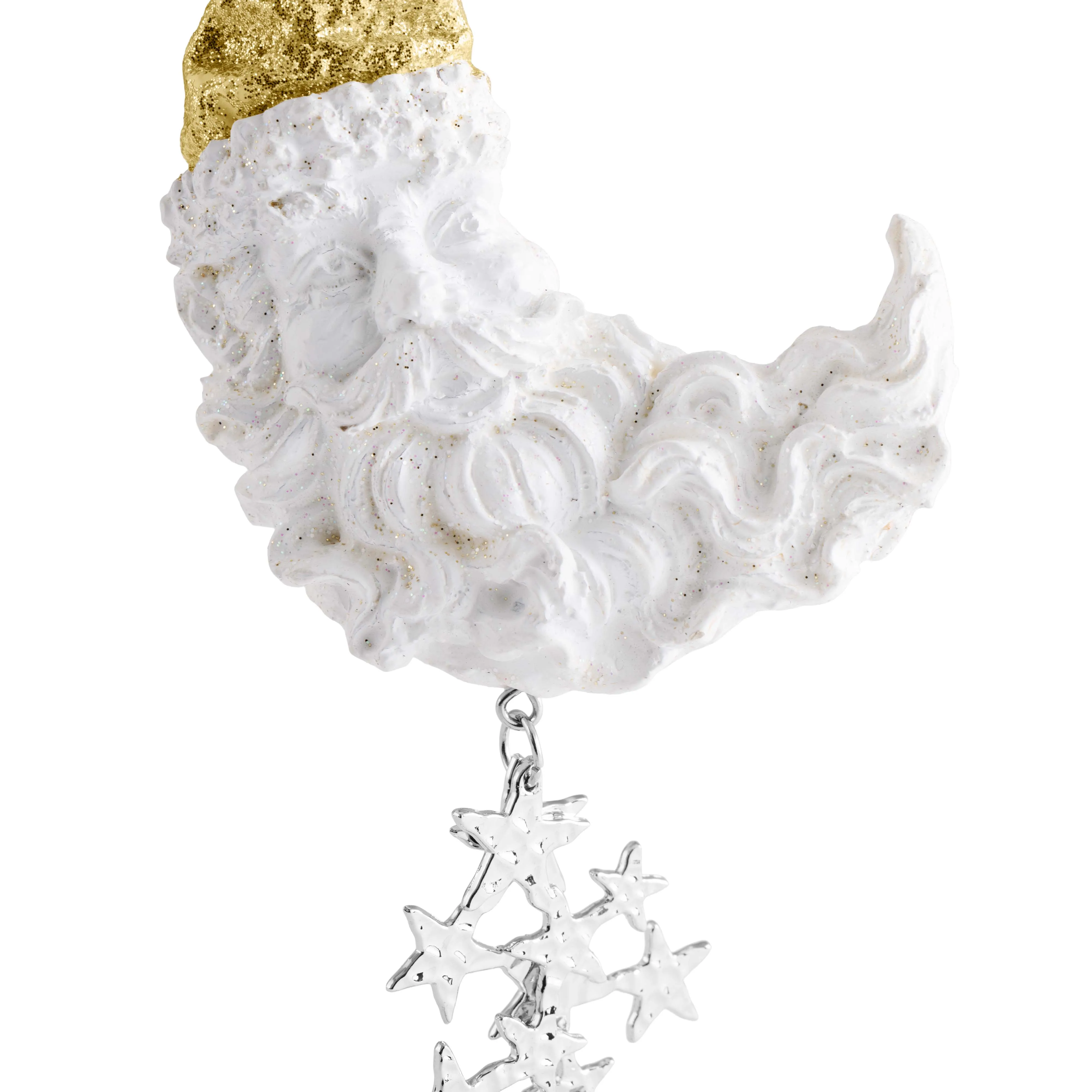 Santa Crescent Moon Ornament