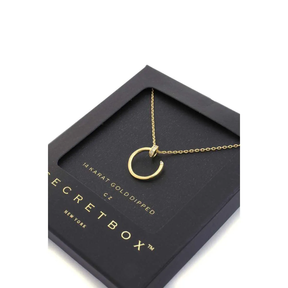 Secret Box Nail Charm Necklace