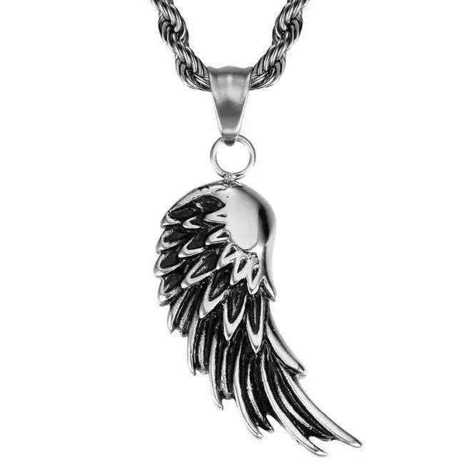 Single Angel Wing Necklace