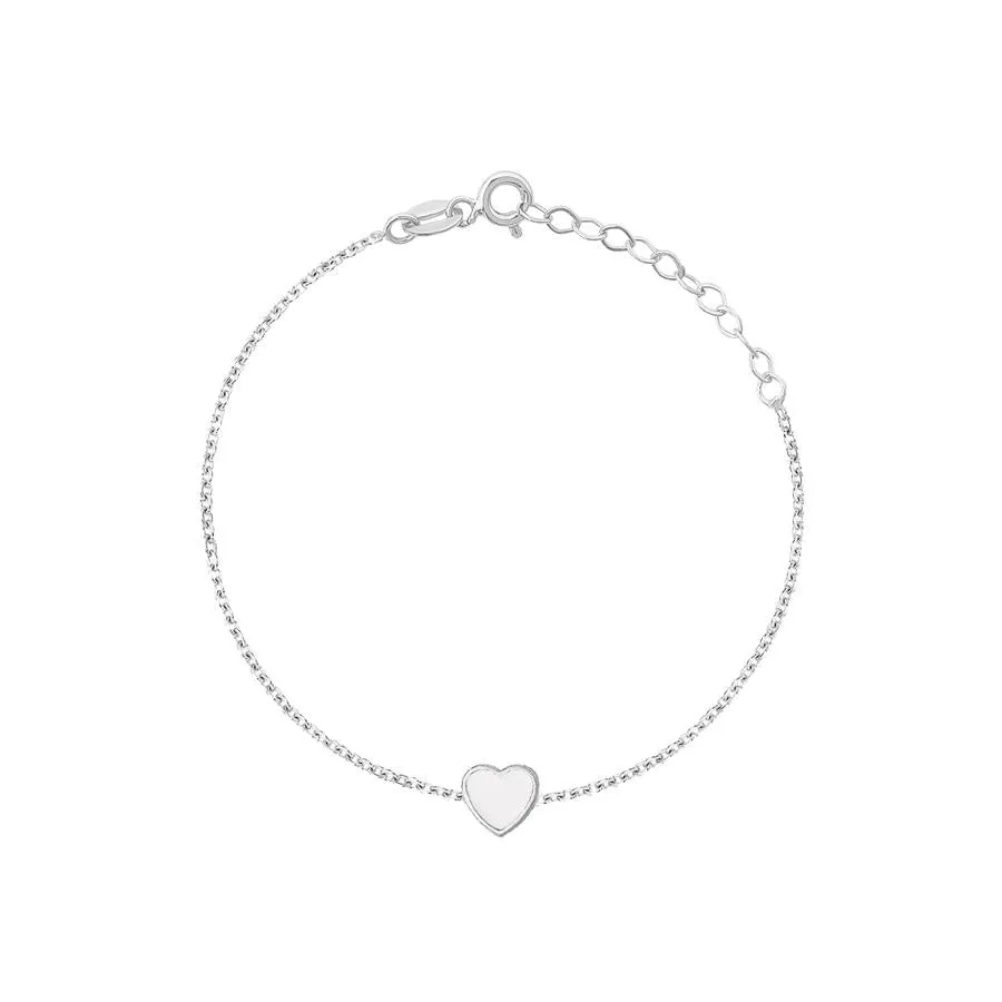 SINGLE ENAMEL HEART BRACELET