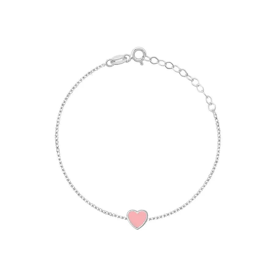 SINGLE ENAMEL HEART BRACELET