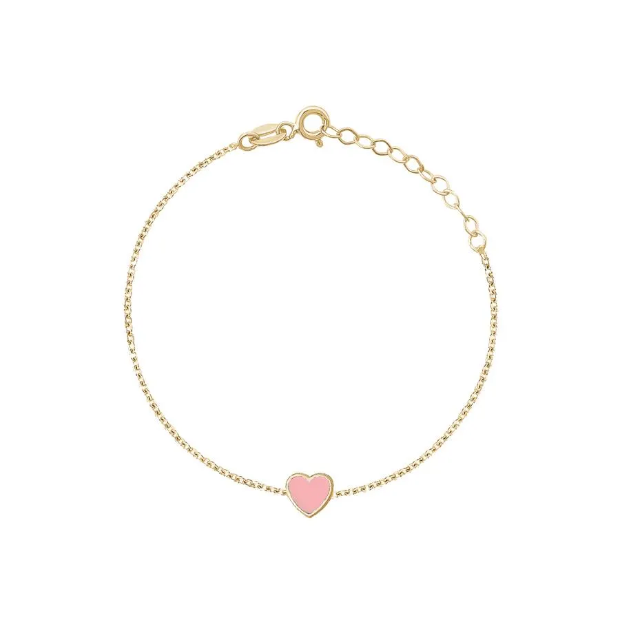 SINGLE ENAMEL HEART BRACELET