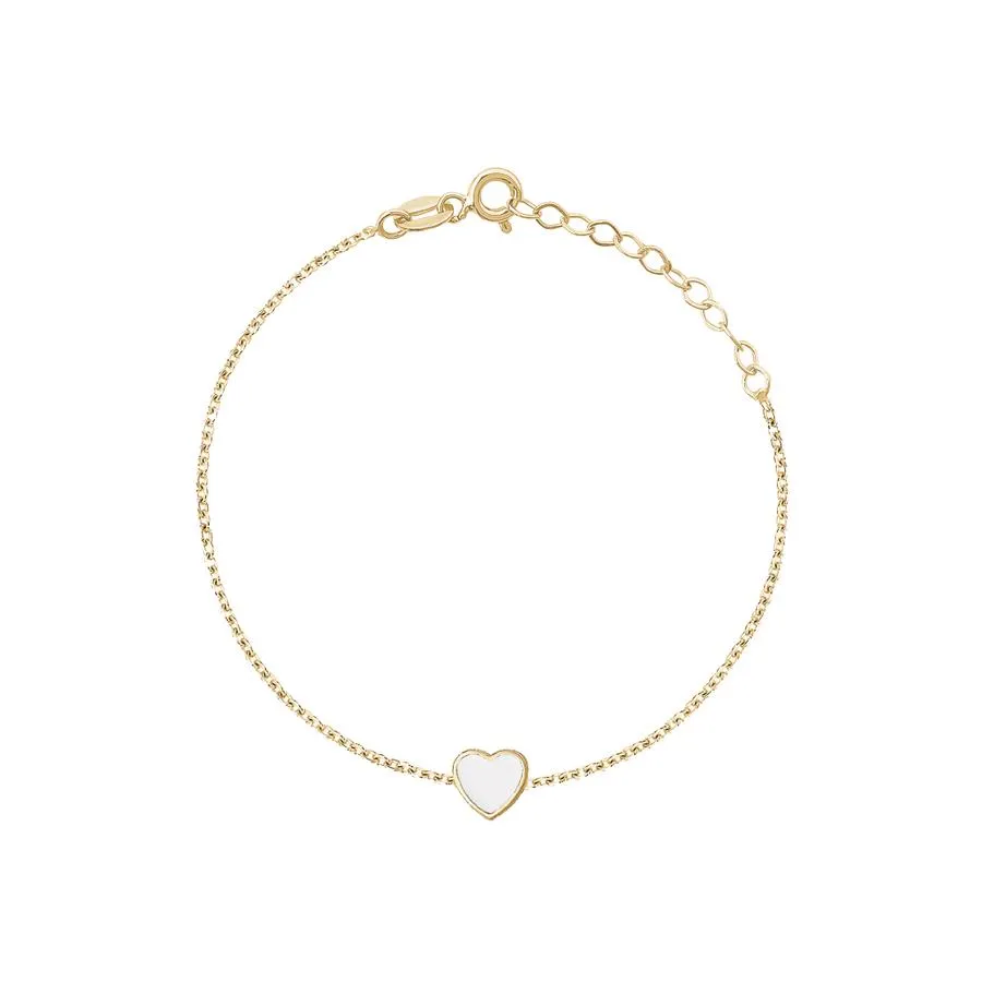 SINGLE ENAMEL HEART BRACELET