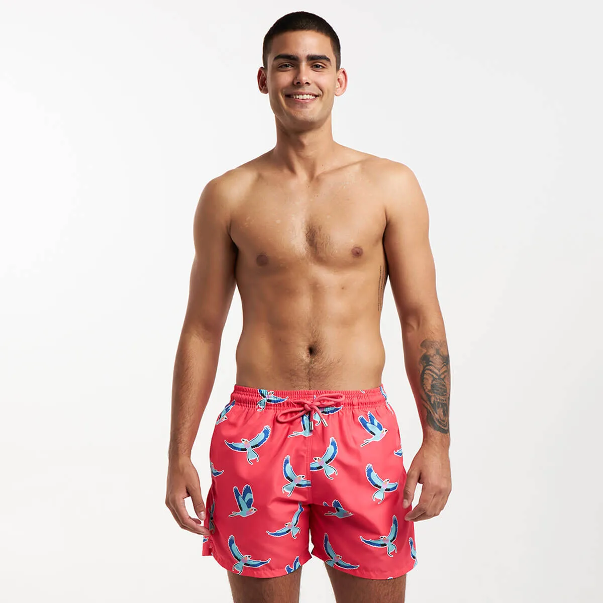 Swim Shorts - Lilac Breasted Roller | Coral