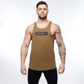 Vanquish Box Logo Olive Tank