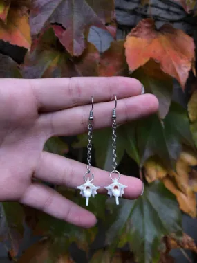 Vertebrae Single Chain Earrings